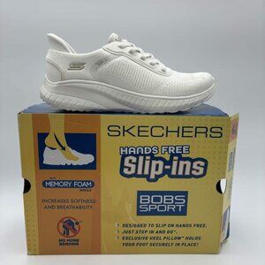 Skechers BOBS Squad Chaos Current Muse Slip-Ins – Off White – Women’s 7.5